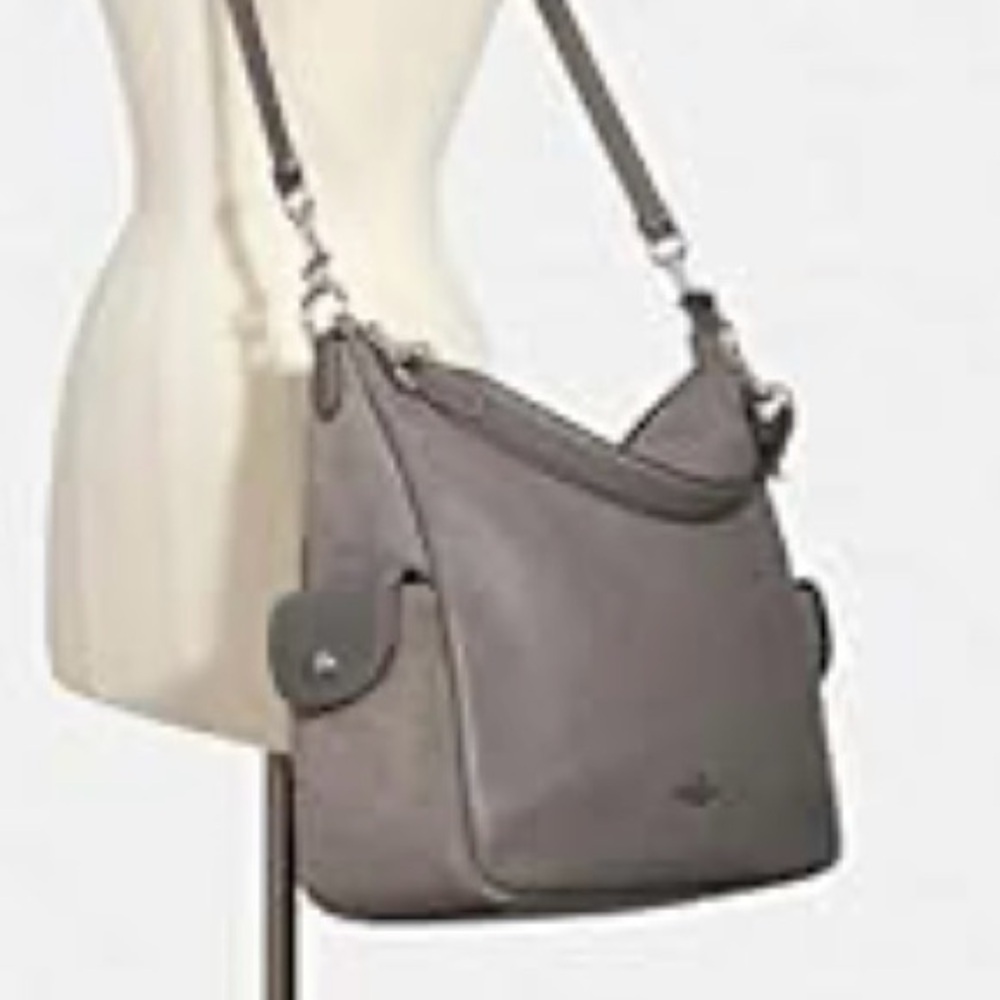 Coach Grey Leather Penny Shoulder Bag - Picture 10 of 16